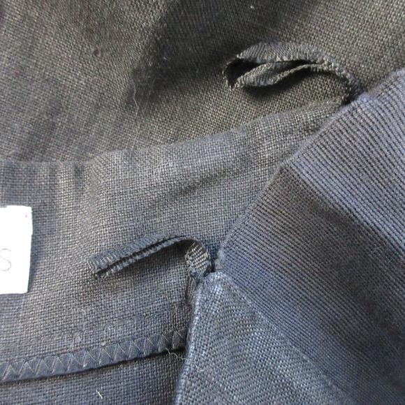 Blacky Dress Women's Black 100% Linen High Waist Pleated Trouser Pants 464 - Picture 10 of 15